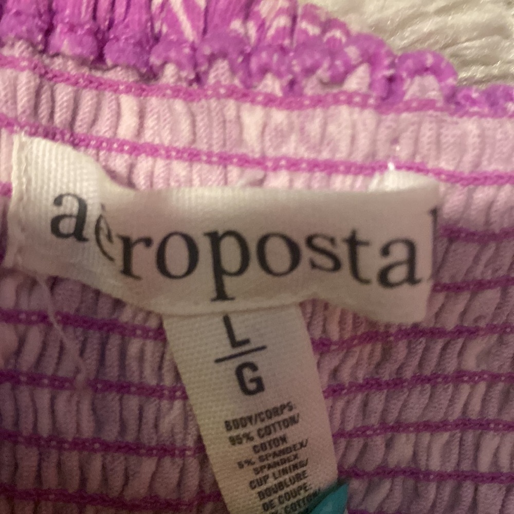 Aeropostale Pink Patterned Fit-and-Flare Sundress - Picture 7 of 7